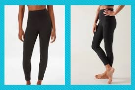 a woman wearing black leggings