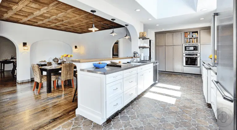kitchen tile to wood floor transition ideas